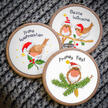 Weihnachtsvögel, 3 Miniaturen im Set