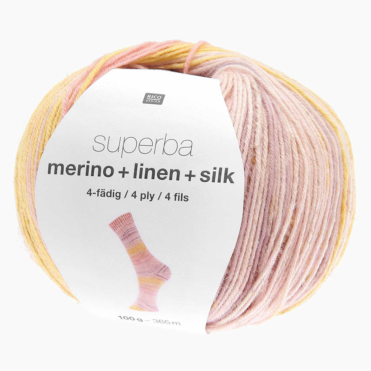 Sockenwolle Superba Merino Linen Silk Von Rico Design 6 Versch Farben Sockenwolle Superba Merino Linen Silk Von Rico Design 6 Versch Farben