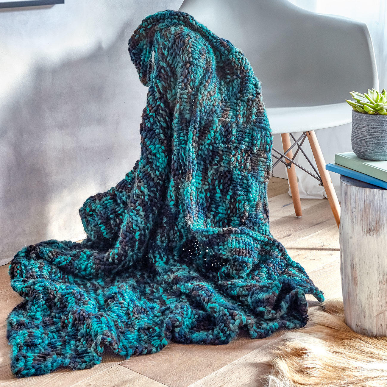 Anleitung 117/0, Decke aus Flick Flack von BellaLana, 1 versch. Farben