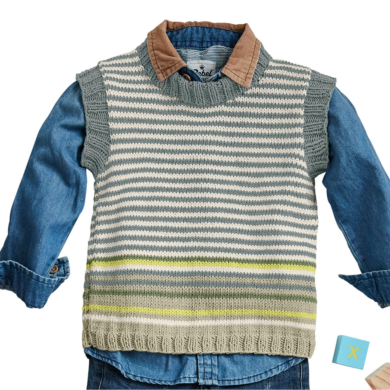 Anleitung 064/2, Pullunder aus Cotone-Emozione von Junghans-Wolle