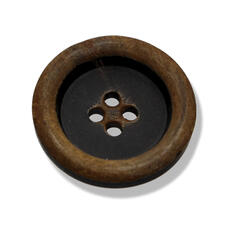 Knopf aus Büffelhorn, Durchmesser 23 mm