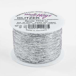 Glitzer von Woolly Hugs, Spule mit metallischem Faden.