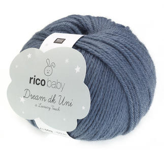 Wollknäuel Baby Dream dk Uni von Rico Design in Blau