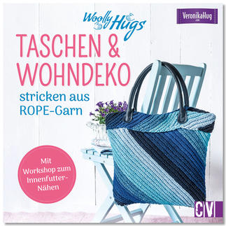 Buch - Woolly Hugs Taschen & Wohn-Deko stricken aus ROPE-Garn 