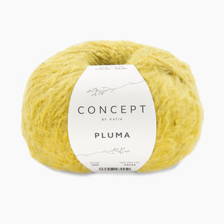 Wolle 'Pluma' von Katia in Ocker