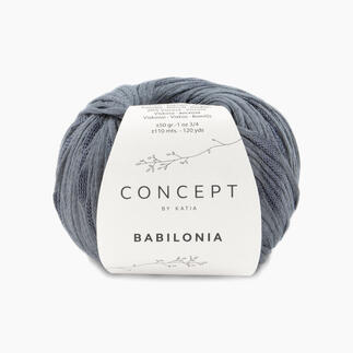 Wolle 'Babilonia' von Katia in Grau