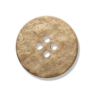 Knopf 4-Loch aus Kokos, Ø 15 mm 