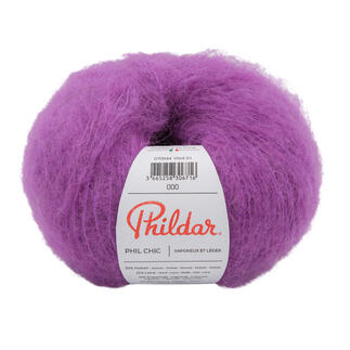 Phil Chic von phildar in lila, 50g Knäuel.