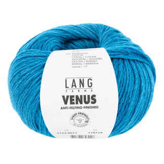 Rundes Wollknäuel von LANG Yarns, Farbe Blau