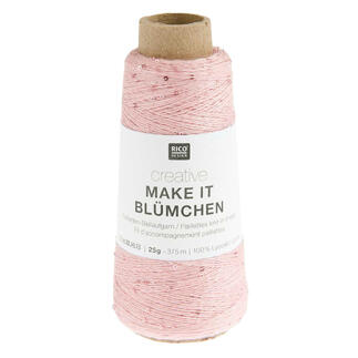 Rosa Wolle mit Glitzer für kreative Projekte.