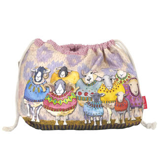 Tasche mit Schaf-Motiv, drawstring-Design