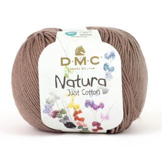 DMC Natura Just Cotton Garn in warmem Braun, 50g