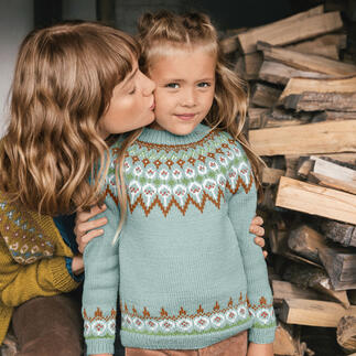 Anleitung 440/1, Kinderpulli aus Babyull Lanett von Sandnes Garn 