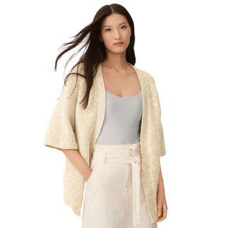 Anleitung 085/2, Kimono-Jacke aus Creative Cotton Flecky Fleece dk von Rico Design 