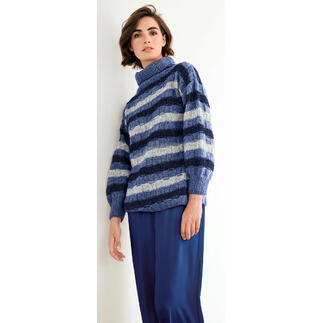 Anleitung 181/4, Pullover aus Wool-Cotton von Junghans-Wolle 