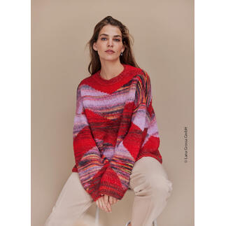 Anleitung 410/4, Pullover aus Picasso von Lana Grossa 