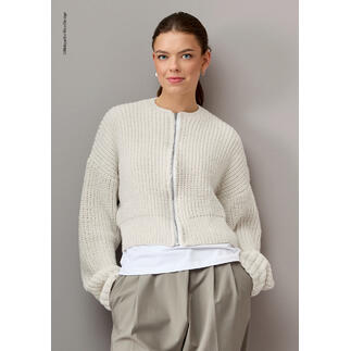 Anleitung 051/5, Jacke aus Essentials Vegan Cashmere aran von Rico Design 