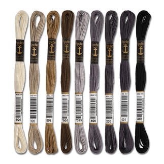 Anchor-Sticktwist Grau/Braun/Schwarz/Weiß Sie haben eine riesige Farbauswahl. Sie werden aus hochwertiger, reiner Baumwolle nach strengen Qualitätskriterien gefertigt.