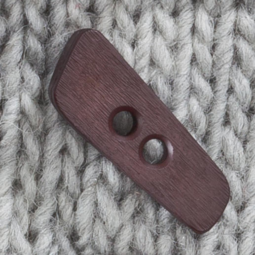 Brauner Kunststoff-Knebelknopf in 40 mm.