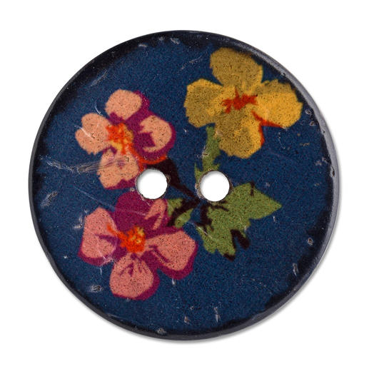 Jim Knopf Blumen-Knopf mit blühenden Motiven in leuchtenden Farben.