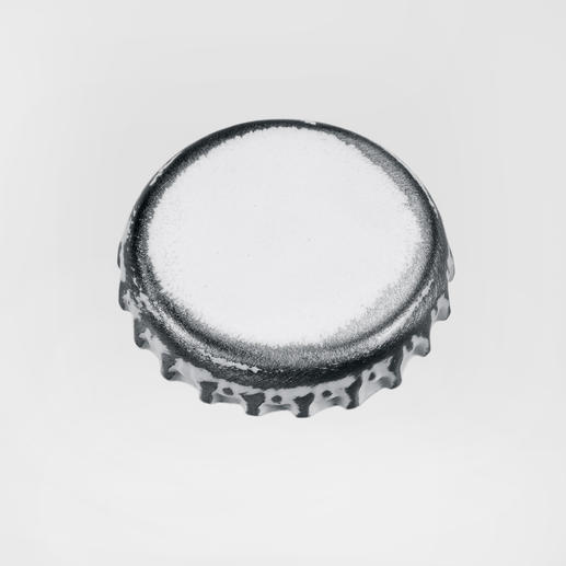 Kronkorken mit glatter Oberfläche, metallicfarben