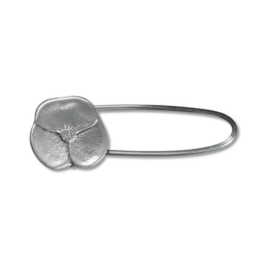 Brosche Flower, Metall, 51 mm 