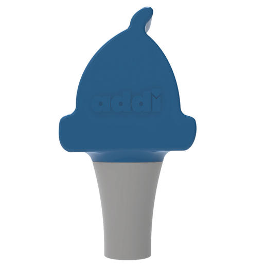 addiTop Kopf in Form einer blauen Mütze