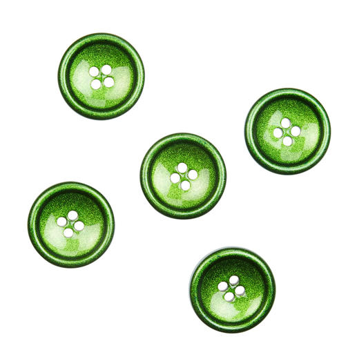 Grüner Knopf Ø 20 mm, 1 Stück in der Ansicht