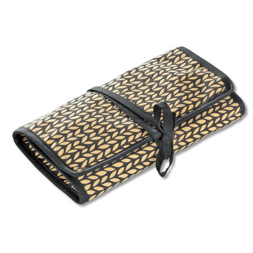 Nadeltasche für Rundstricknadeln mit geometrischem Muster