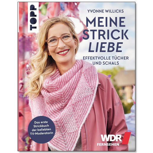 Buch 'Meine Strickliebe' von Yvonne Willicks mit einem Musterbild.