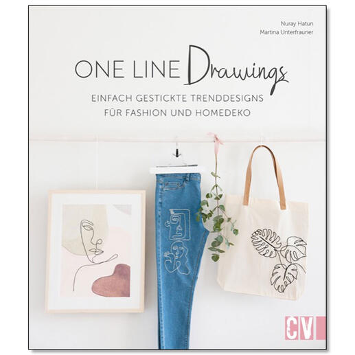 Buch 'One Line Drawings' mit einfach gehaltenen Strickdesigns für Mode und Dekoration