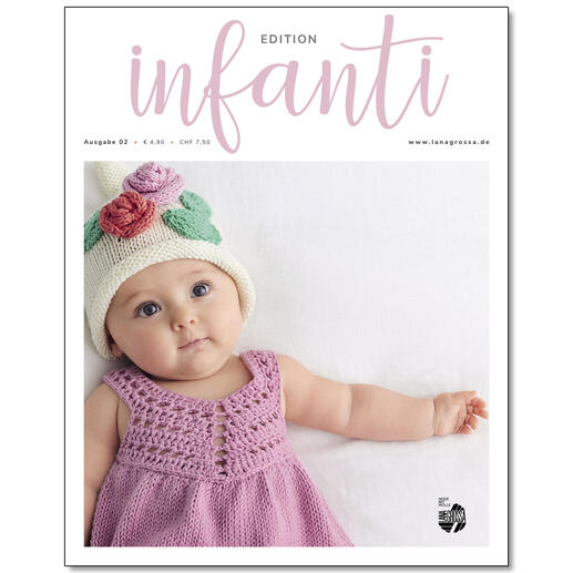 Heft Lana Grossa Infanti Edition No. 2 mit Baby auf dem Cover