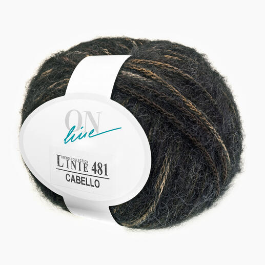 Wollknäuel Linie 481 Cabello von ONline in Braun/Beige/Anthrazit