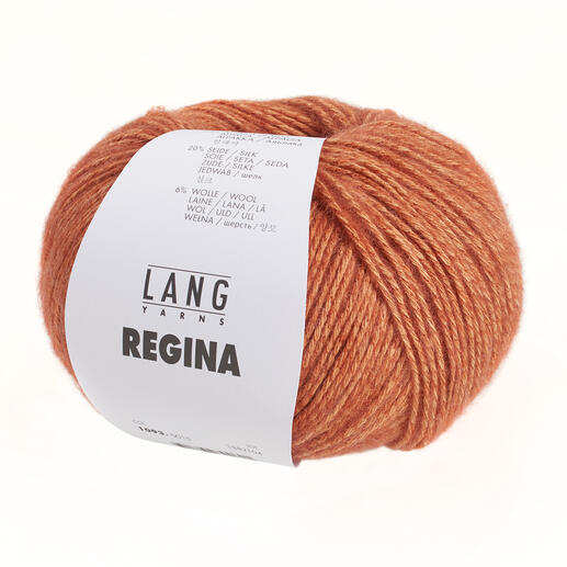 Regina von LANG Yarns, Wolle in warmem Nougat-Ton