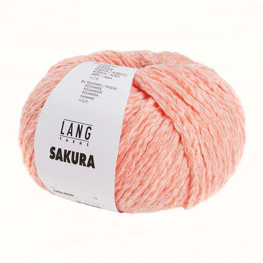 Sakura von LANG Yarns, Wolle in sanftem Orange
