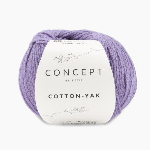 Cotton-Yak von Katia in Lila, 50g, 130m.