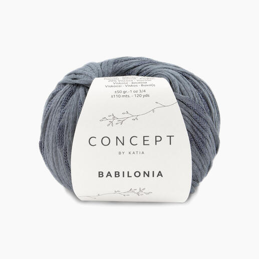 Wolle 'Babilonia' von Katia in Grau