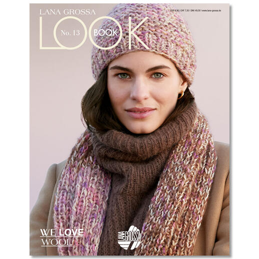 Heft von Lana Grossa Lookbook Nr. 13 mit Modellen für Strickwaren.