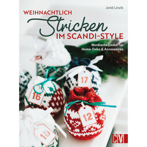 Buch 'Weihnachtlich stricken im Scandi-Style' mit nordischen Strickprojekten.
