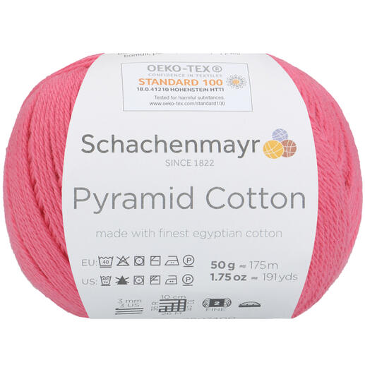 Pyramid Cotton von Schachenmayr in der Farbe Funky Pink, 50g Wolle.