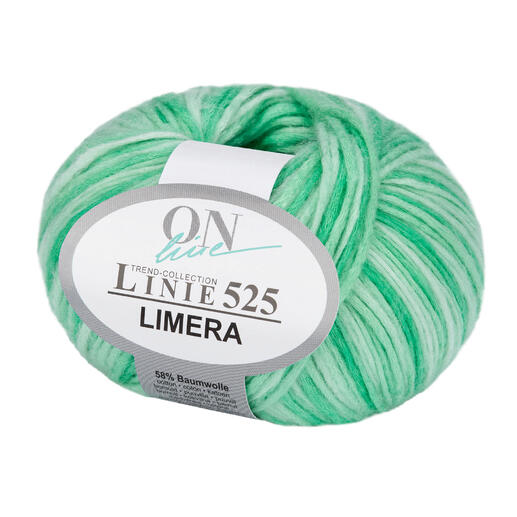Limera Wolle von ONline in grünen Farbtönen