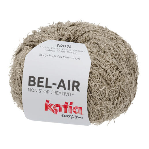 Garnkugel 'Bel-Air' von Katia in blassbrauner Farbe