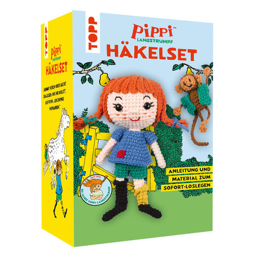 Häkelset - Pippi Langstrumpf 