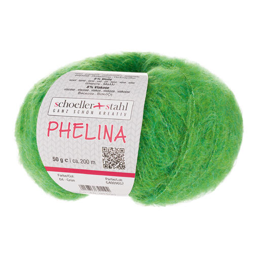 Garn 'Phelina' von Schoeller+Stahl in der Farbe Grün.
