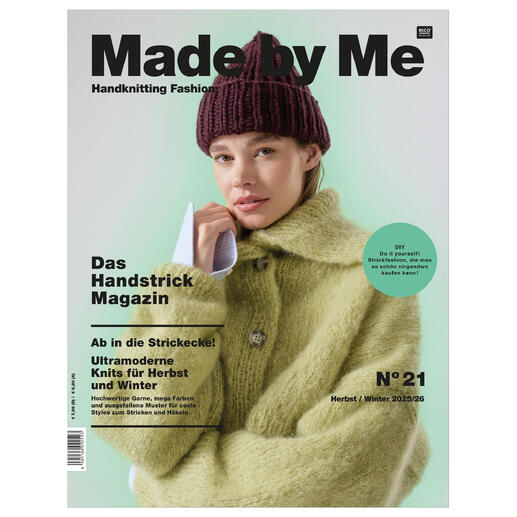 Heft Made by me Nr. 21, Handstrickmagazin mit trendigen Strickmustern.