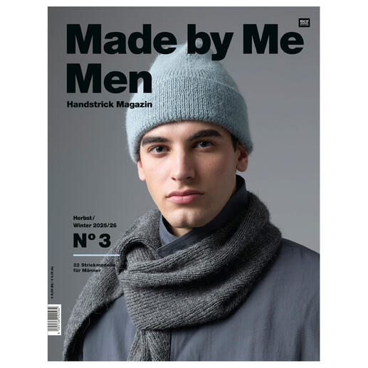 Heft Made by Me Men Nr. 3, Handstrickmagazin für Männer mit Strickanleitungen.