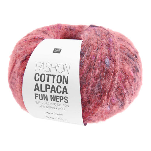 Rico F Cotton Alpaca Fun Neps in Pink mit bunten Neps