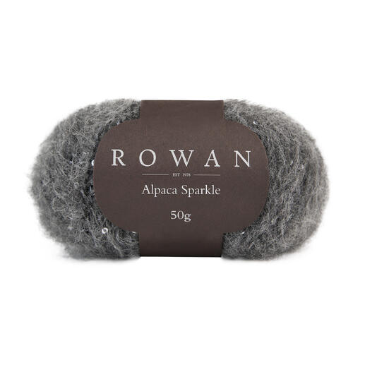 Rowan Alpaca Sparkle Garn in dunkelgrau, 50g