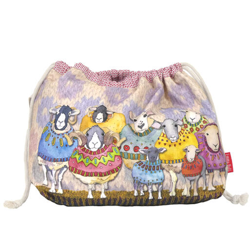 Tasche mit Schaf-Motiv, drawstring-Design