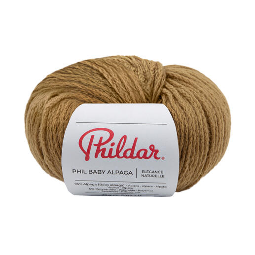 Phildar Phil Baby Alpaga Garnknäuel in Braun.